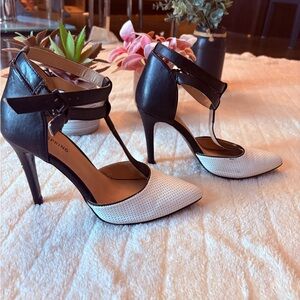 Elegant Black and White Women's Heels
